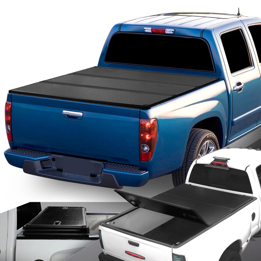 Hard Solid Tri-Fold Clamp-On Tonneau Cover for Truck 5'3" Bed P5306