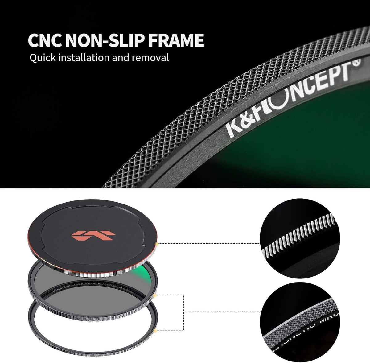 82mm Circular Polarizing Filter Kit with Adapter Ring and Lens Cap S156