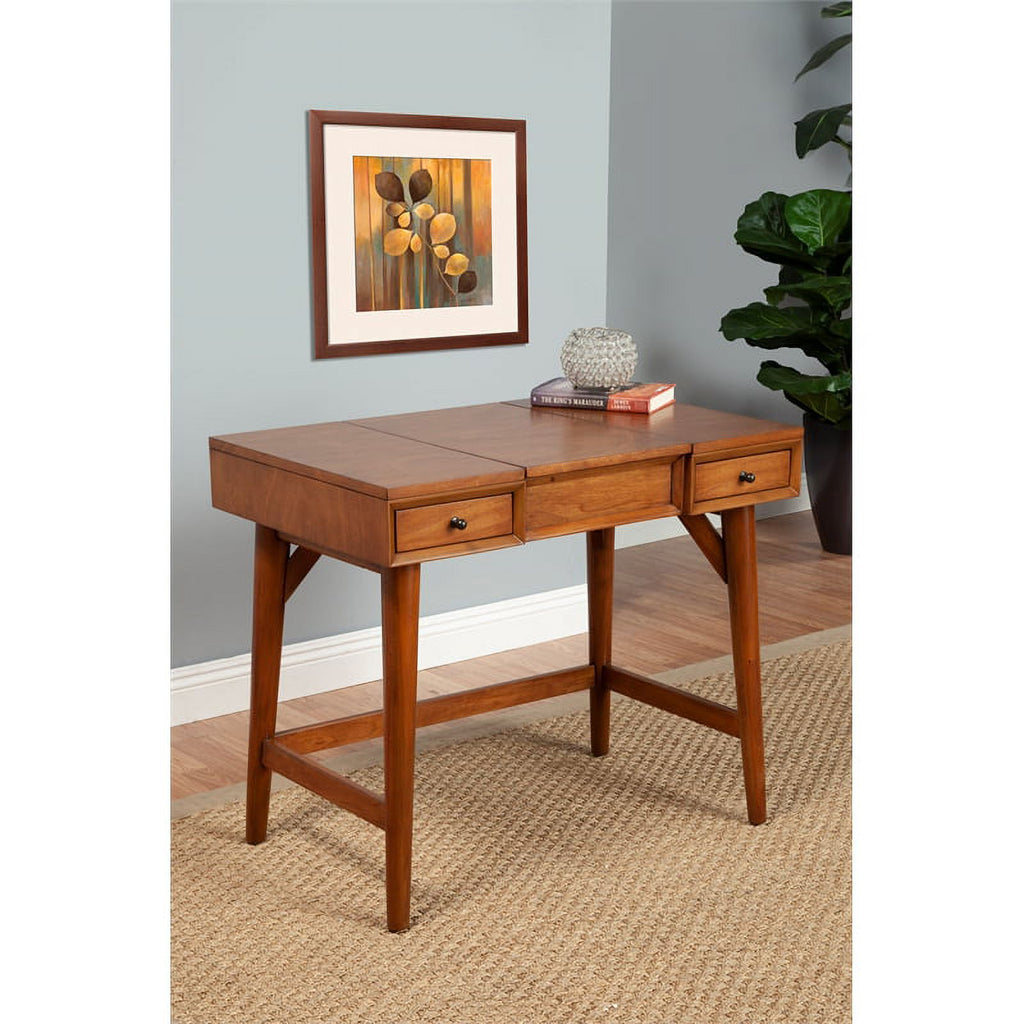 Wood Bedroom Vanity in Acorn (Brown) C56927
