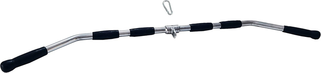 Solid Steel Tricep Press Down Bar with Rubber Handgrips P303885