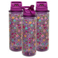 3-Pack 32 oz Double-Wall Insulation Water Bottle with Carry Loop Y212