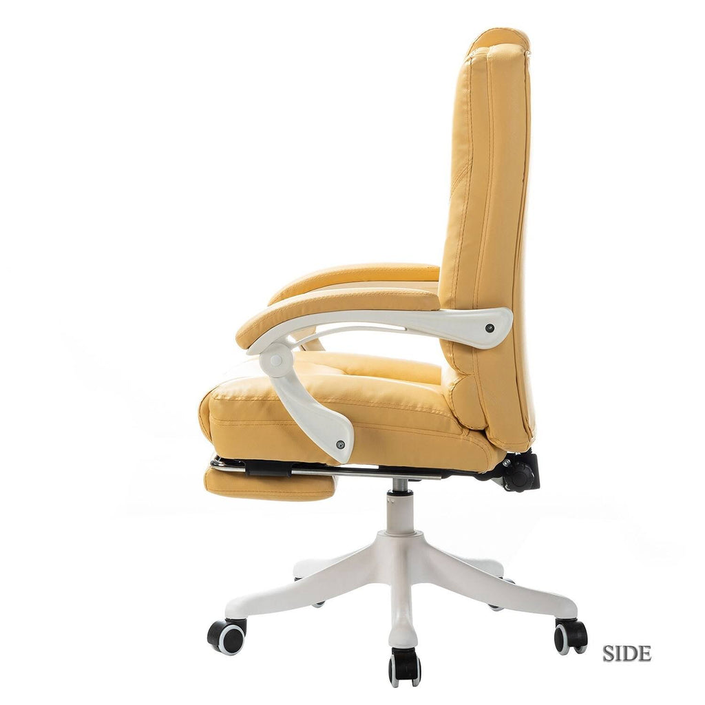 Navy Swivel Gaming Chair with White Base L5893