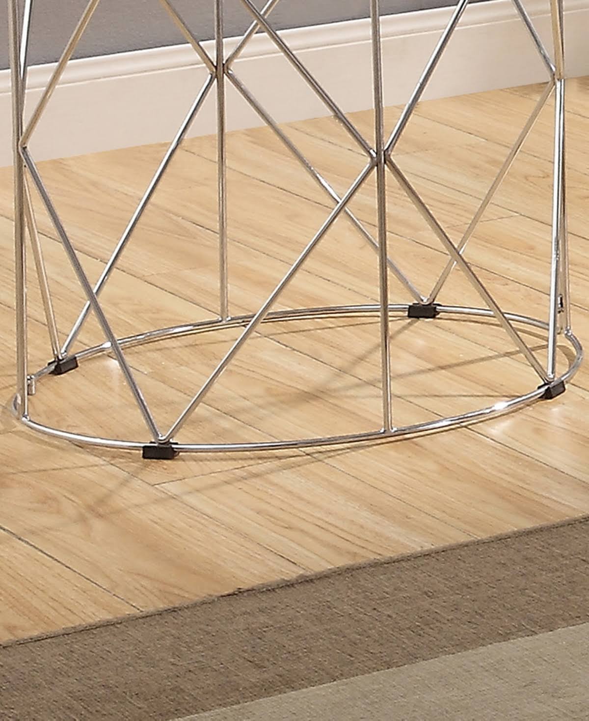 Round Glass Top End Table U264668