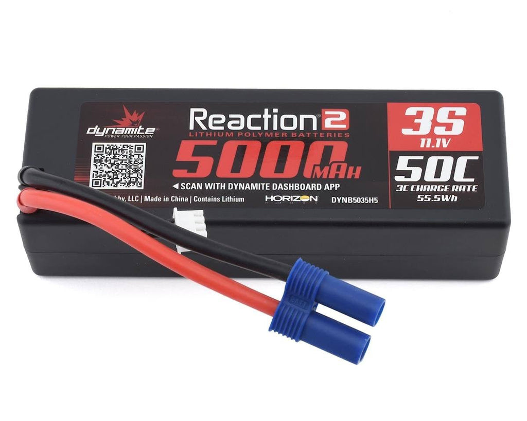 11.1V 5000mAh 3S 50C Hardcase Lipo Battery with EC5 E798
