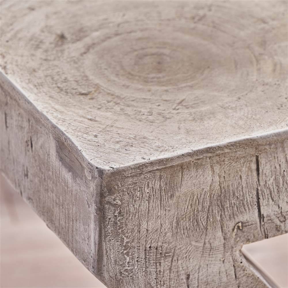 16 in. Light Gray Concrete Accent Table N12344