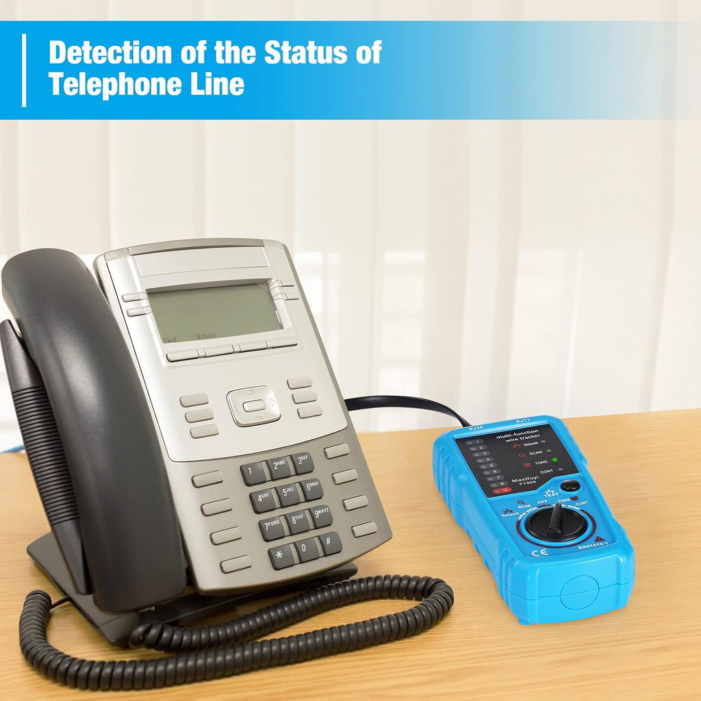 RJ11 RJ45 Network Cable Tester with Probe and Carrying Bag G32370