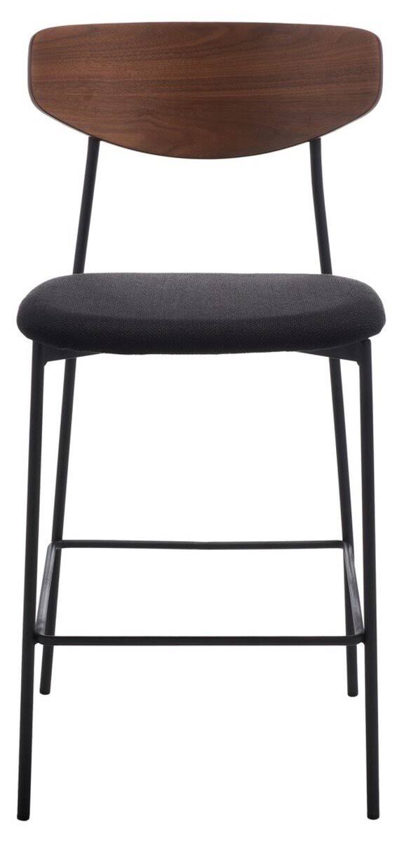 Walnut / Black Counter Stool X8519