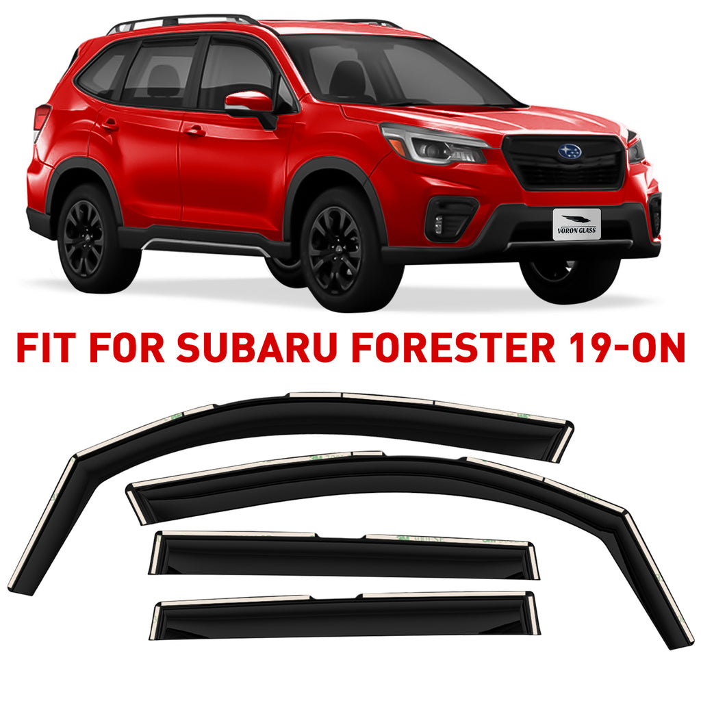 4 Pieces Glass In-Channel Rain Guards for Subaru Forester H492992