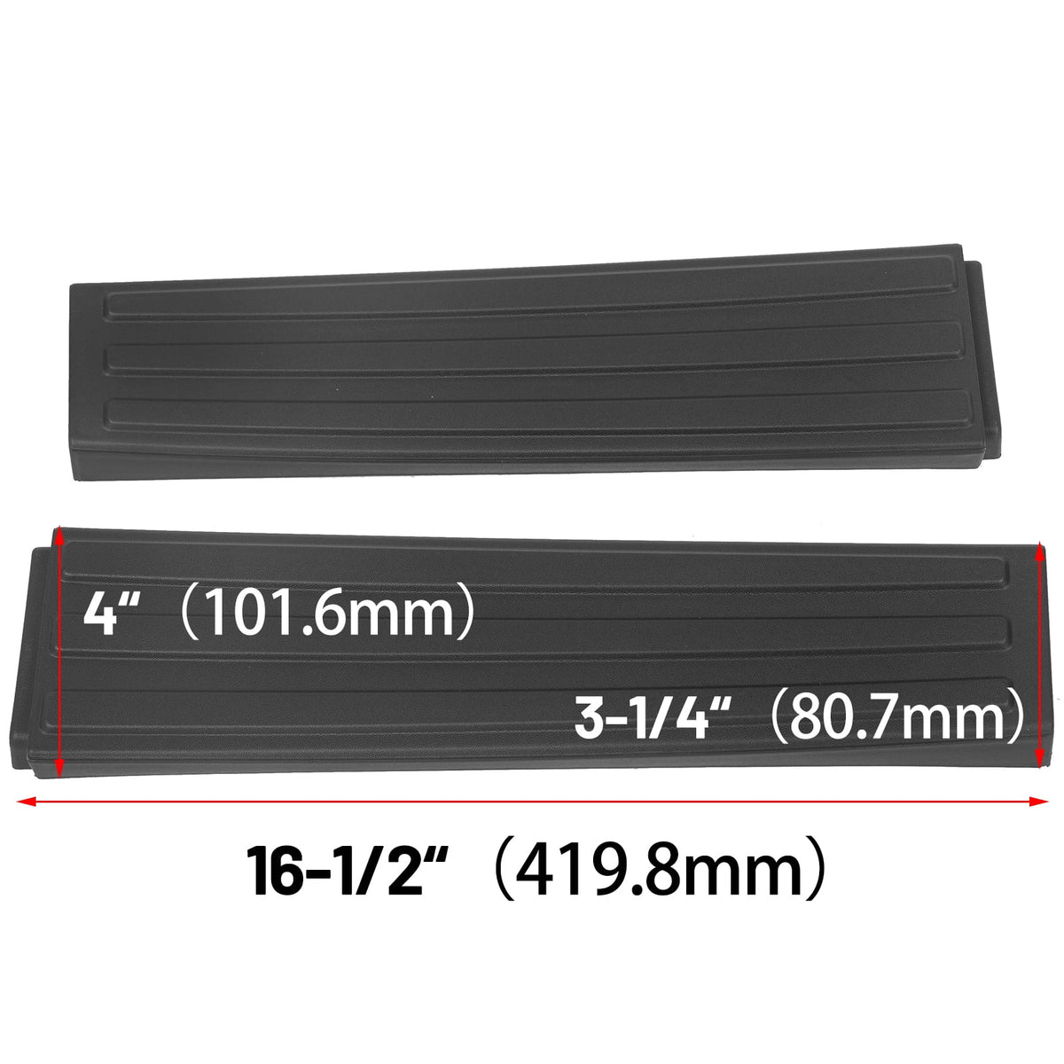 Flex Step Side Tailgate Molding End Cap Covers Right & Left V5165