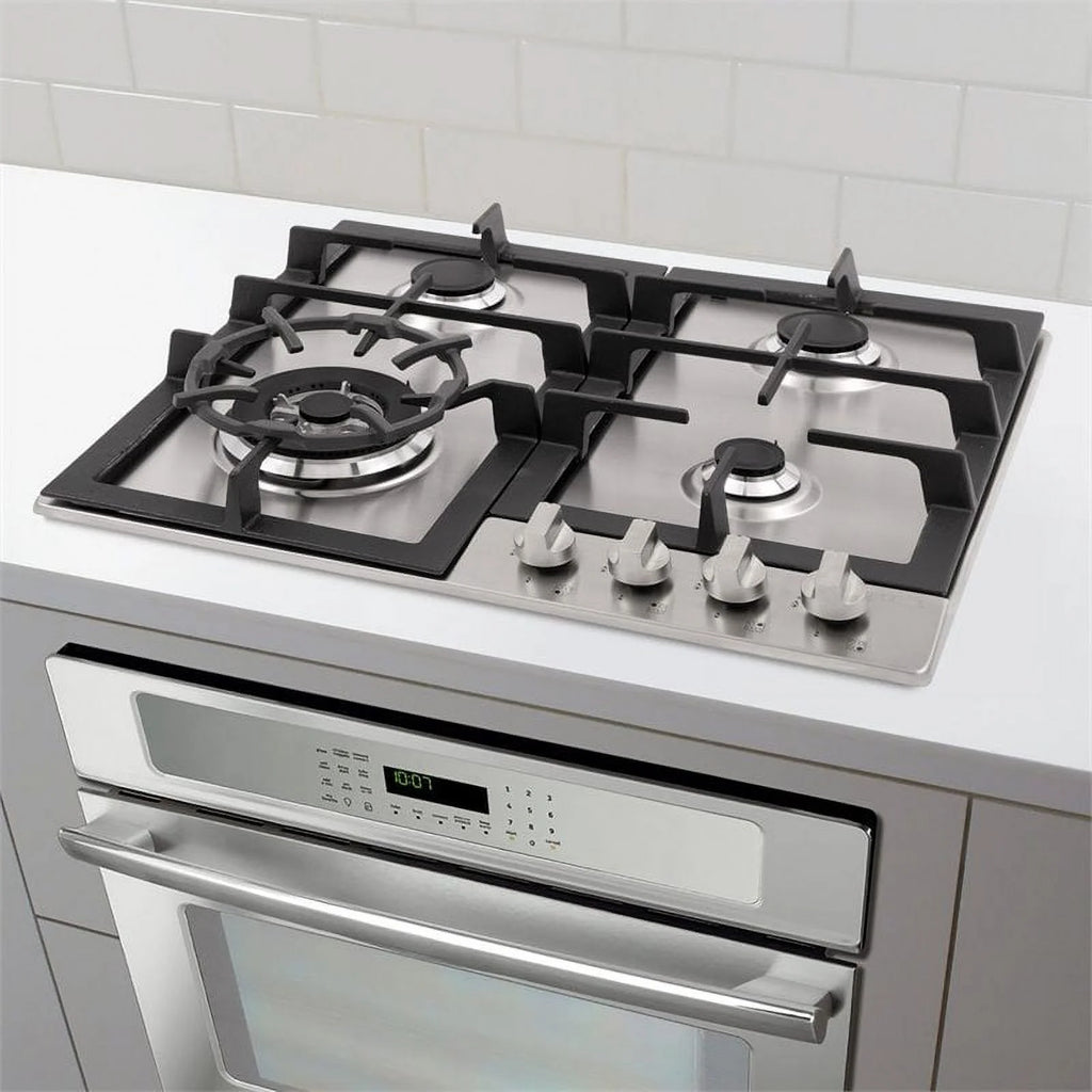 24 in. Stainless Steel Drop-In Gas Cooktop with 4 Burners B3959