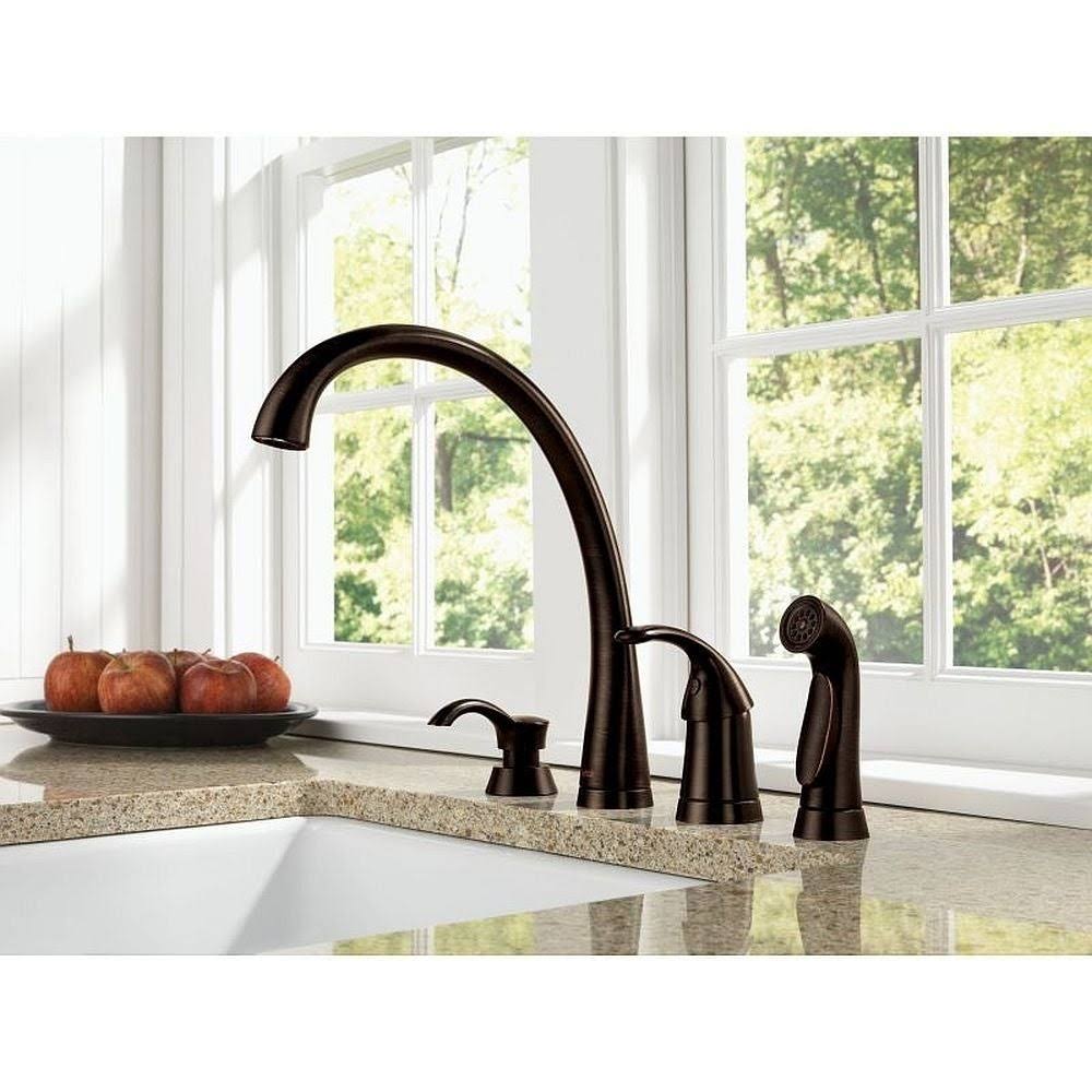 Chrome Single Handle Kitchen Faucet with Spray K101816