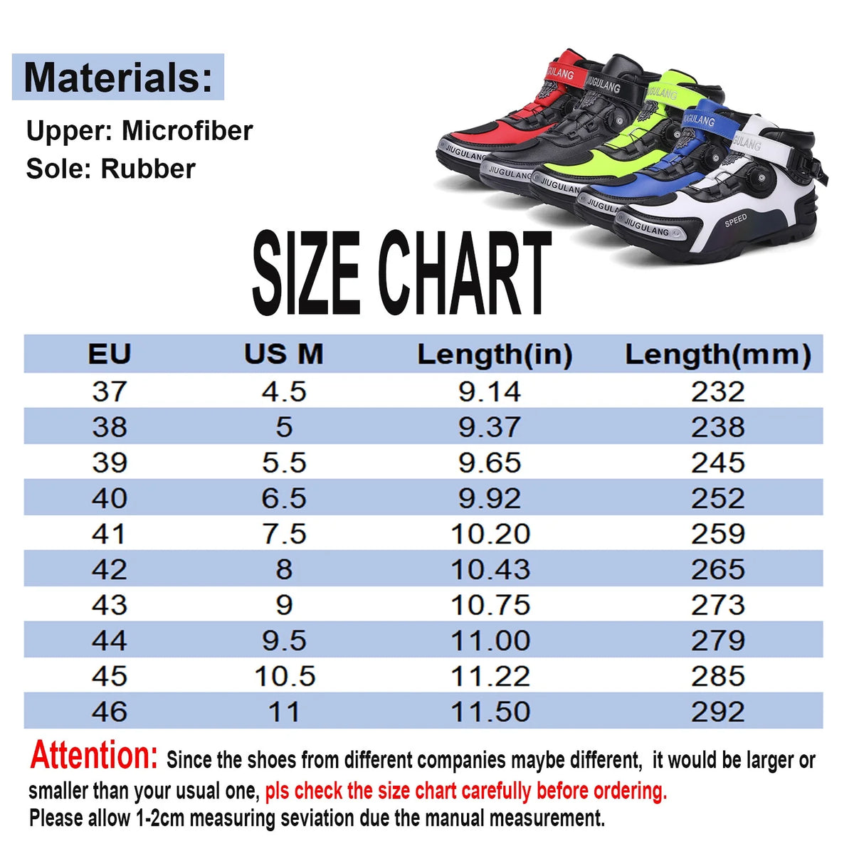 Men Motorcycle Shoes Anti-Slip Boots M307