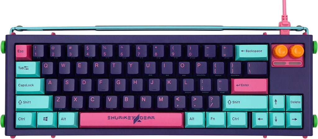 65% Wireless Mechanical Keyboard with White LED Backlit Y175