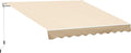 Coffee Brown Manual Retractable Patio Awning Z332