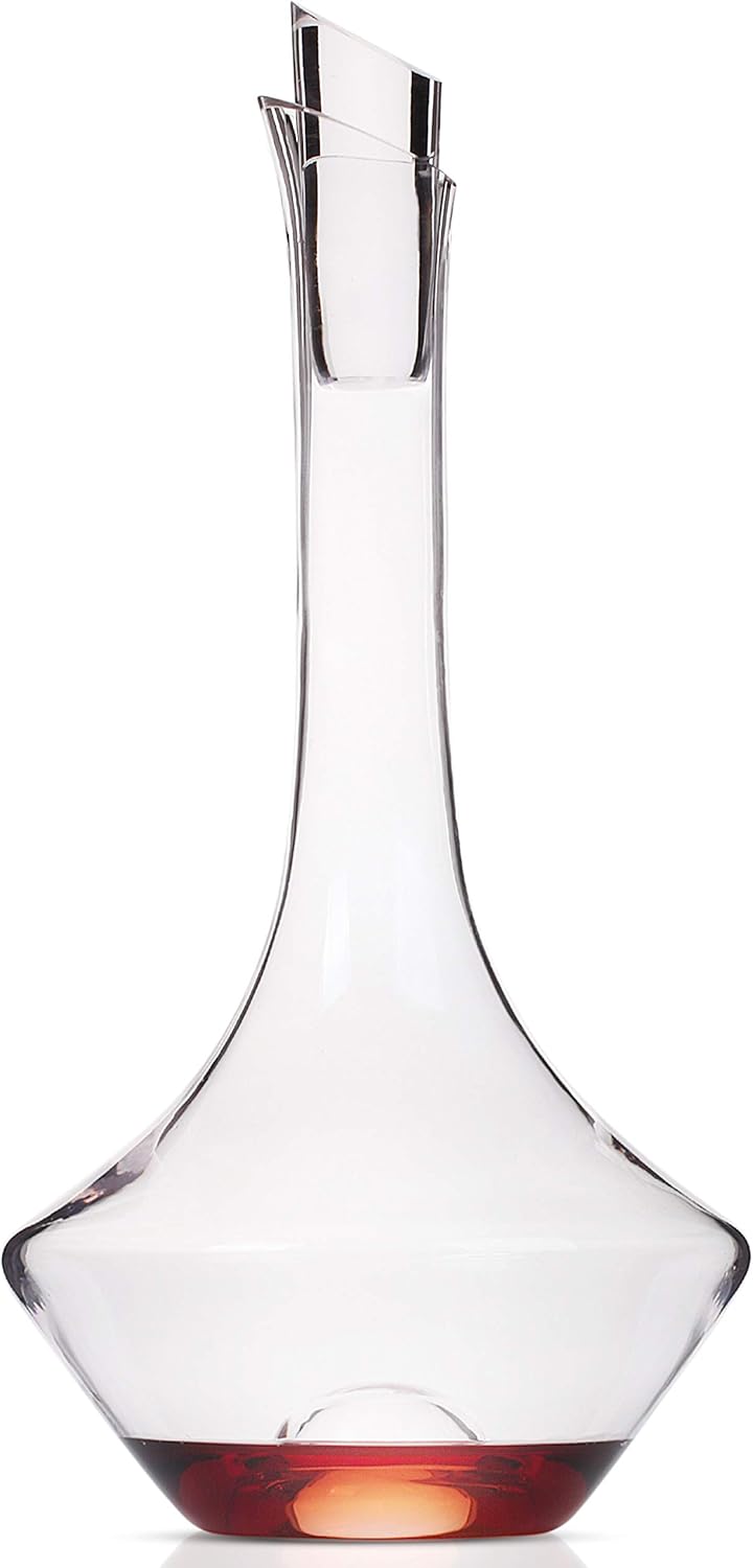 Wine Decanter Set with Stopper, Hand Blown Crystal Glass, Aerator, Pack of 2 F593863
