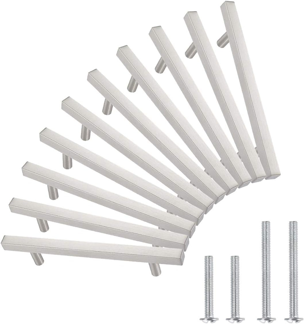 Satin Nickel 50 Pack Kitchen Cabinet Pulls D7196