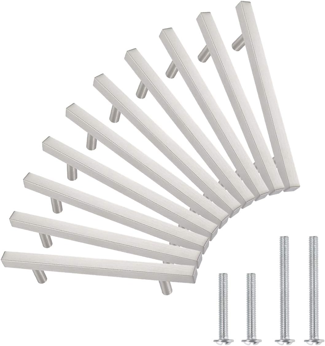 Satin Nickel 50 Pack Kitchen Cabinet Pulls D7196