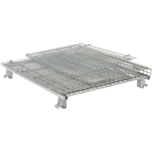 Folding Wire Container 48x40x36-1/2 3000-4000 lb Cap. Drop Gate W845