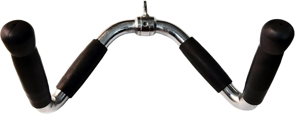 Solid Steel Tricep Press Down Bar with Rubber Handgrips P303885