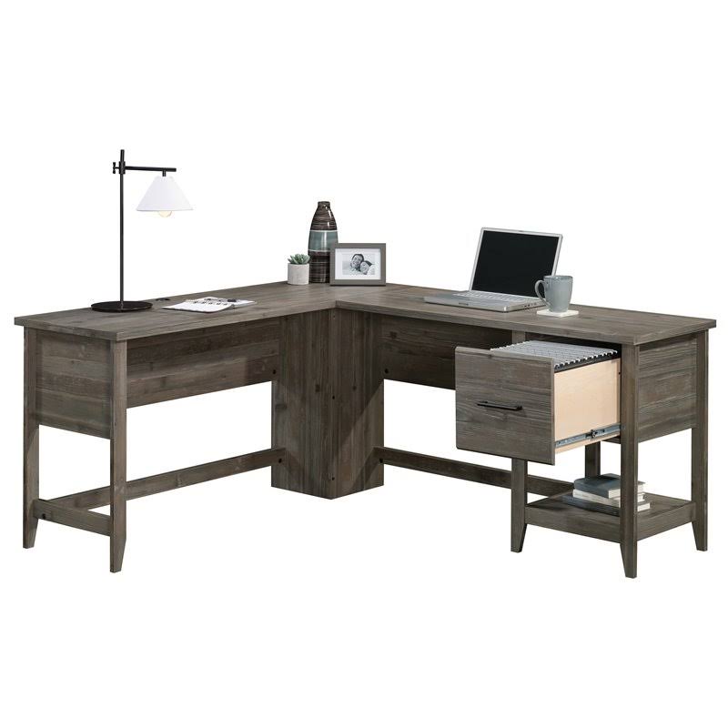 L-Shaped Desk with Storage A849441