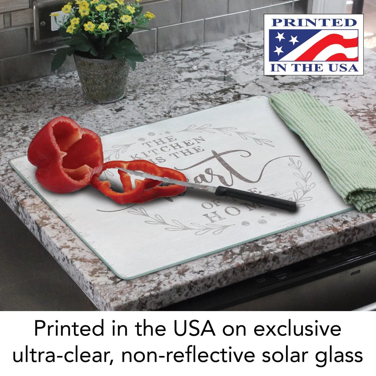 3mm Heat Tolerant Glass Cutting Board 15" by 12" K8707