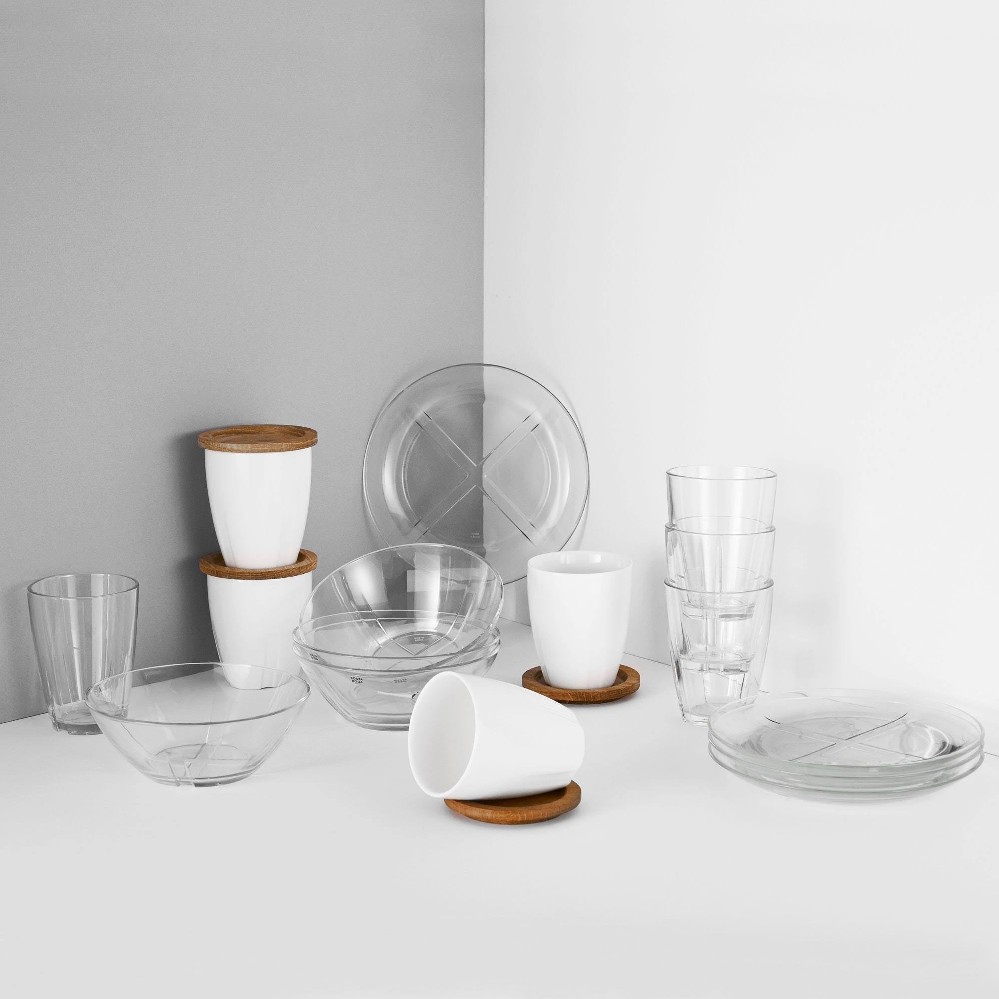 16 Piece Clear Brunch Set F65495