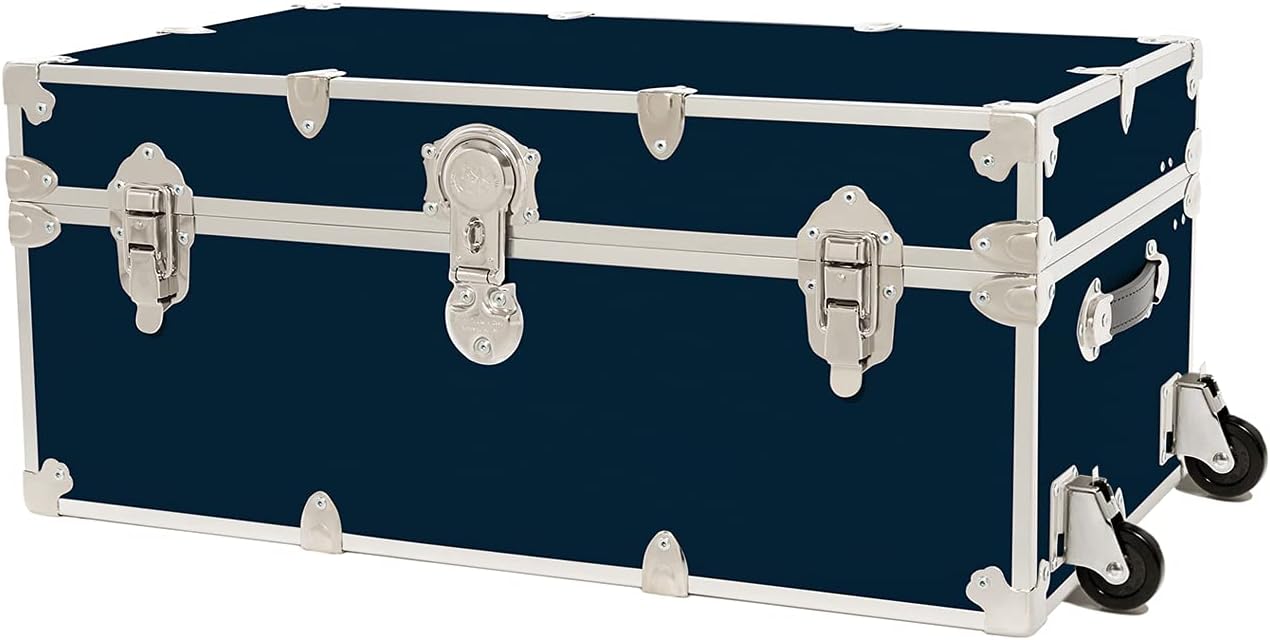 Large Armor Trunk with Removable Wheels 32x18x14 (Black) D598026