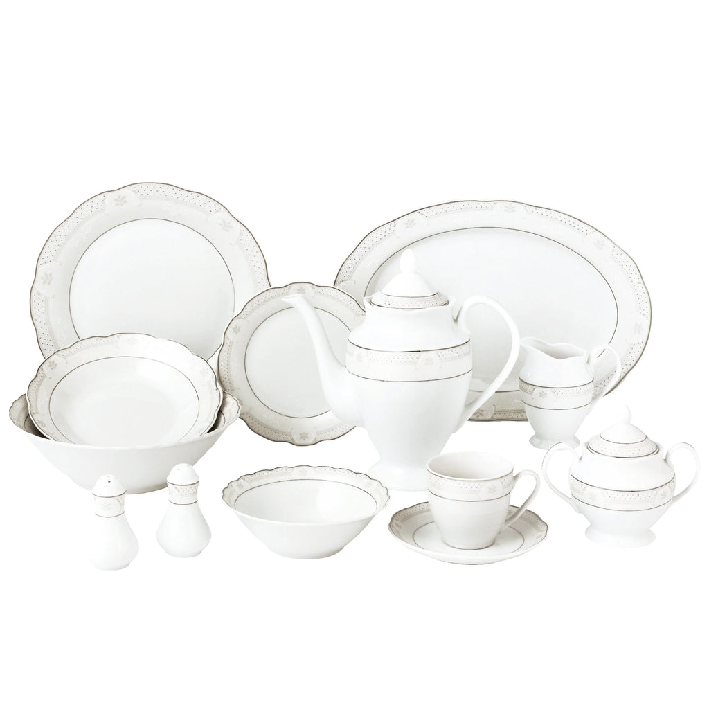 57 Piece Porcelain Dinnerware Set V252545