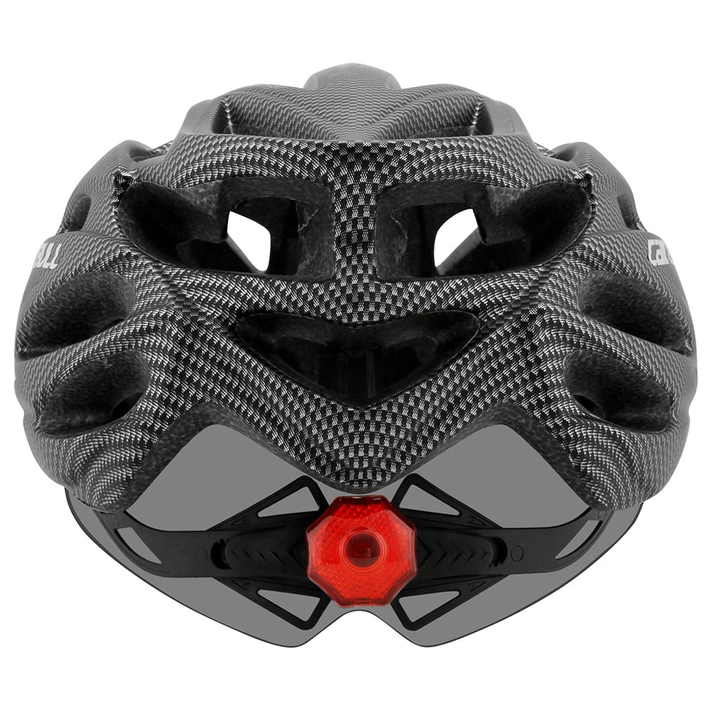Road Mountain Bike Helmet with Lens and Brim Taillight C9152