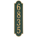 Green/Gold Address Plaque B68060
