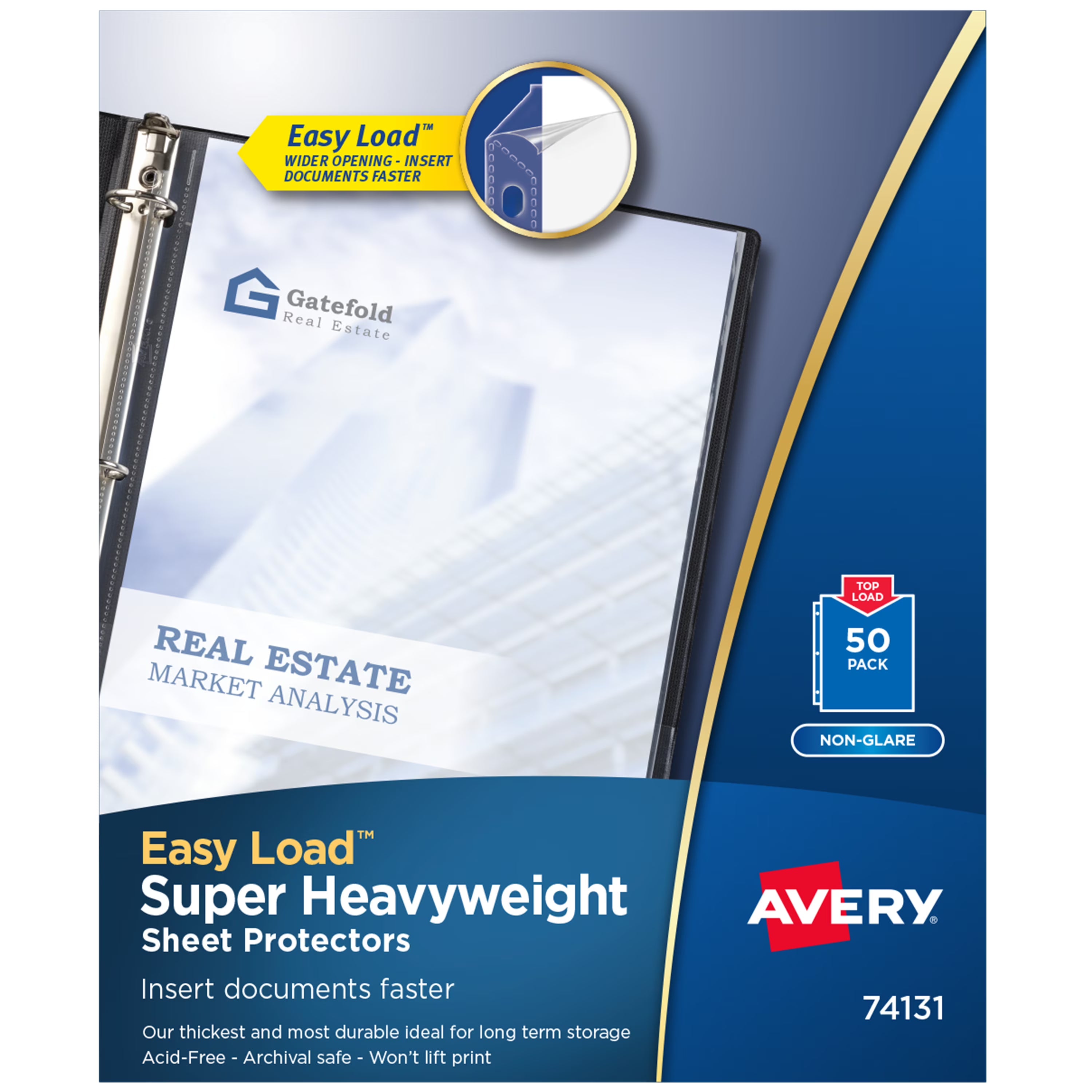 Poly Sheet Protectors, Letter, Nonglare, 50/box H285