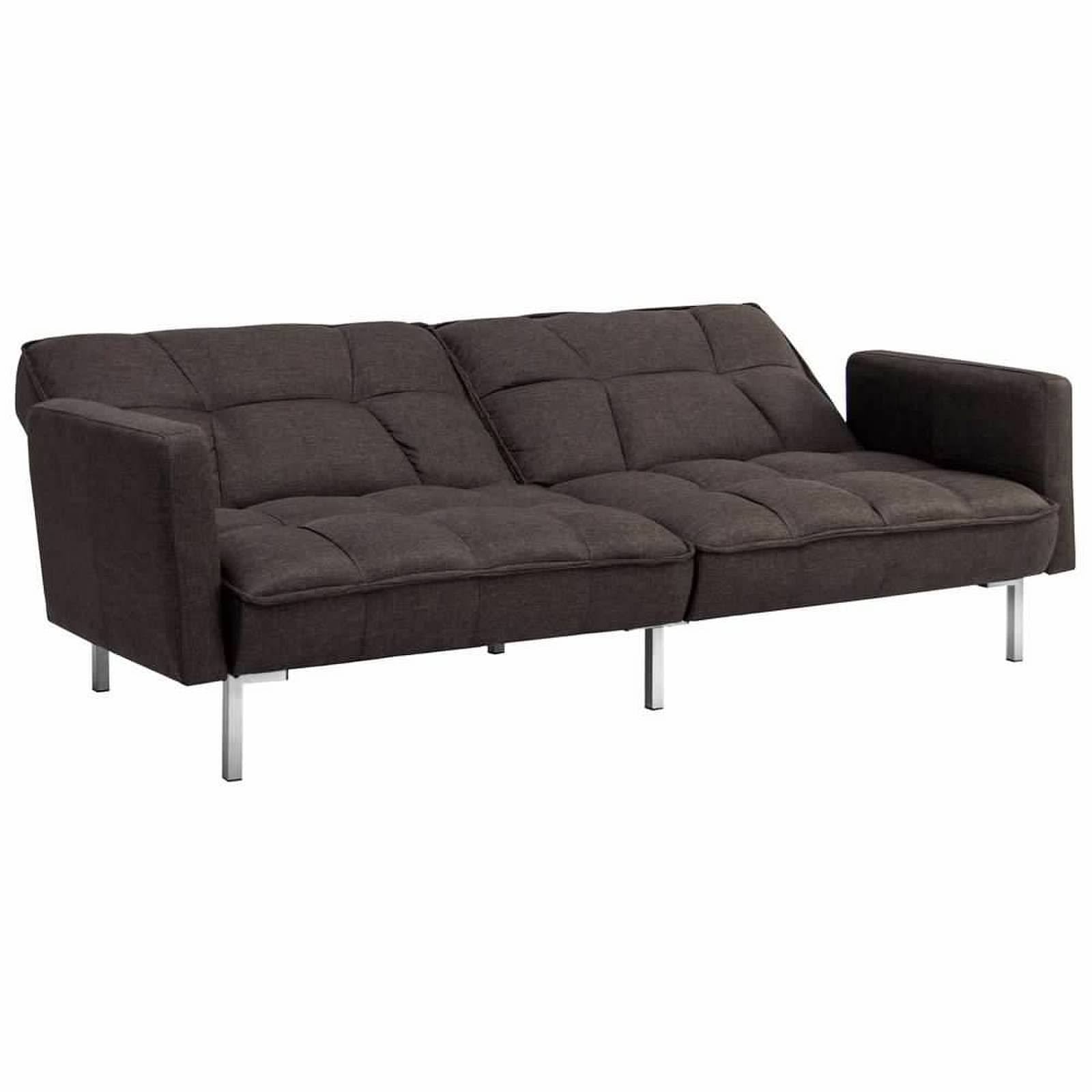 Fabric Convertible Sofa Gray U185308