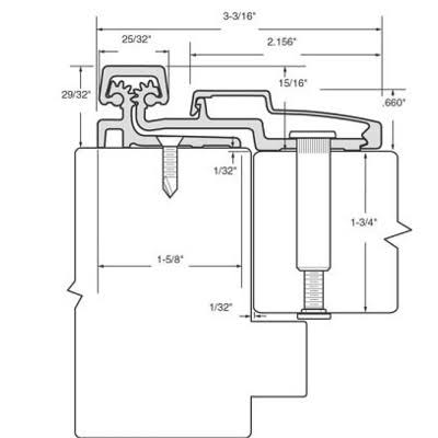 Heavy Duty Full Surface Continuous Hinge Y54426
