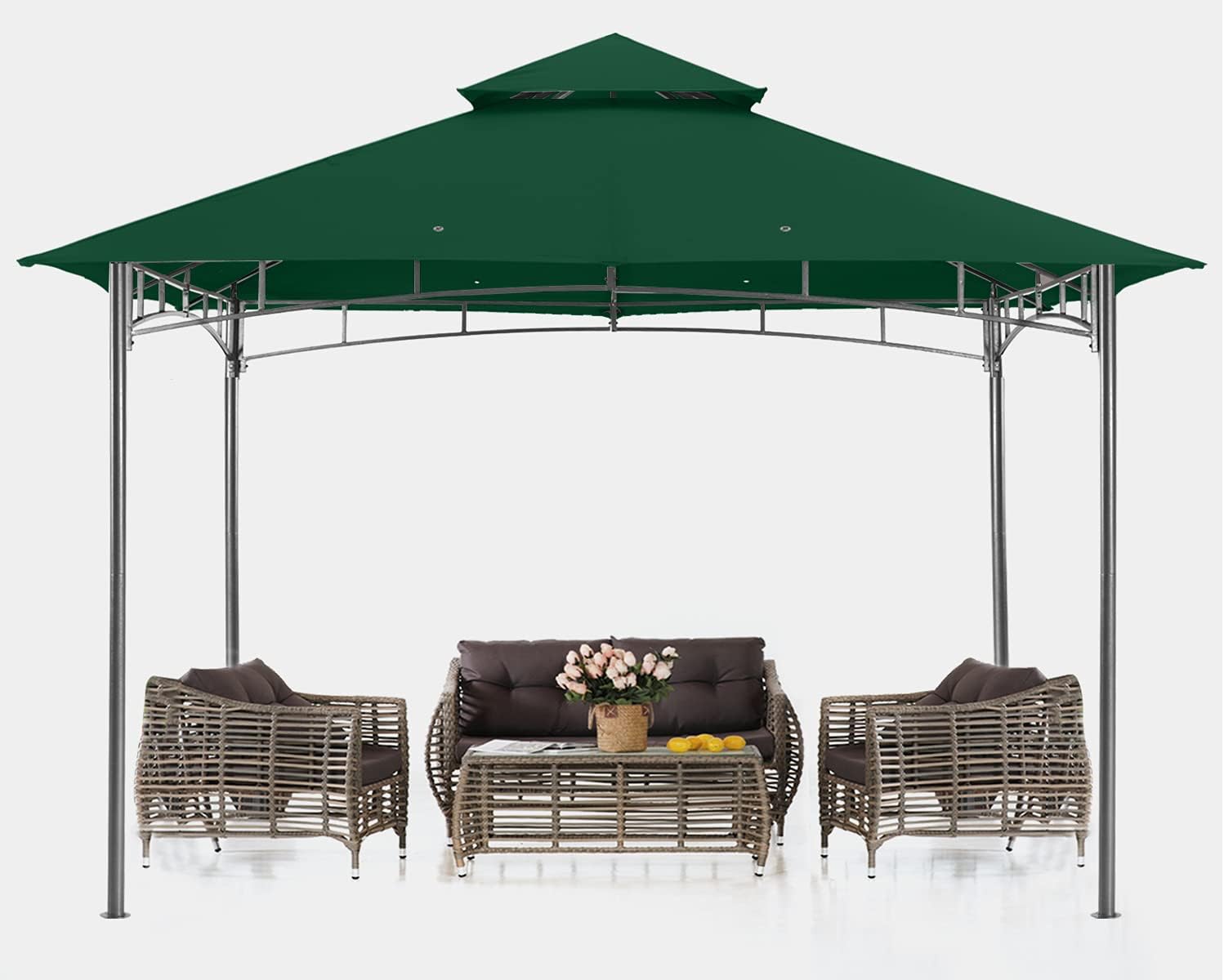 Khaki 8X 8 Outdoor Gazebo L9460