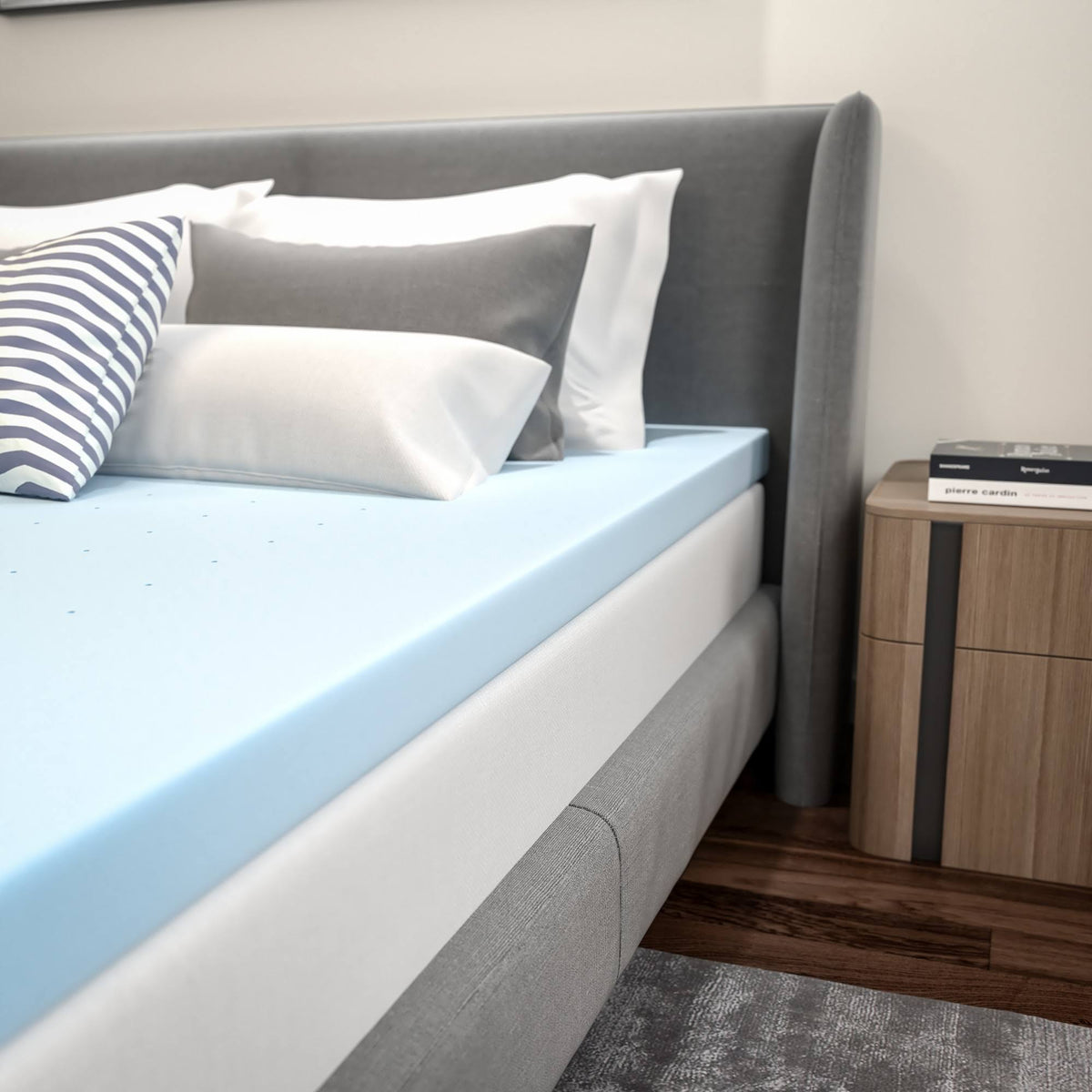 King 3 inch Cool Gel Memory Foam Mattress Topper K822094