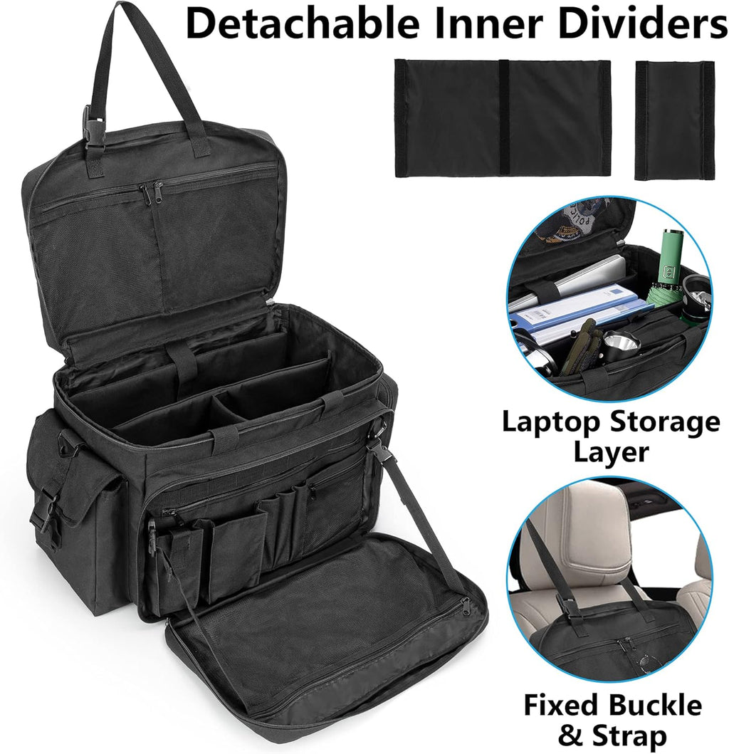 Black Patrol Bag with Padded Laptop Layer L995
