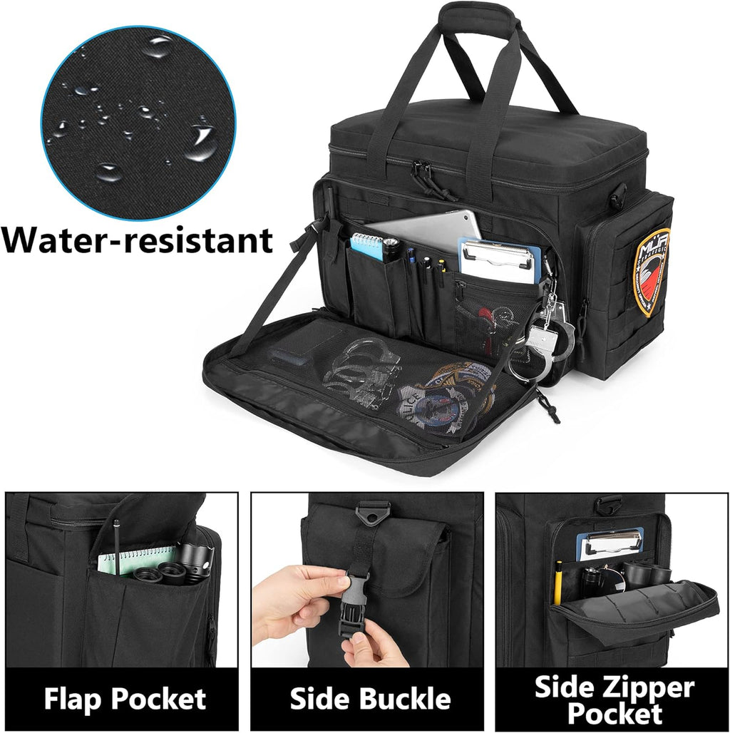 Black Patrol Bag with Padded Laptop Layer L995