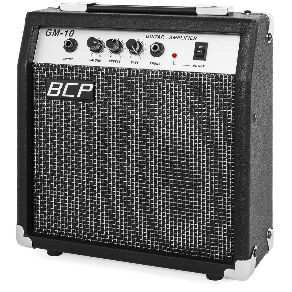 41in Full Size Acoustic Electric Cutaway Guitar Set with 10-Watt Amp, Capo, E-Tuner, Case X3328