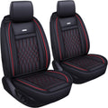 2 PC Waterproof Faux Leather Front Car Seat Covers L3751