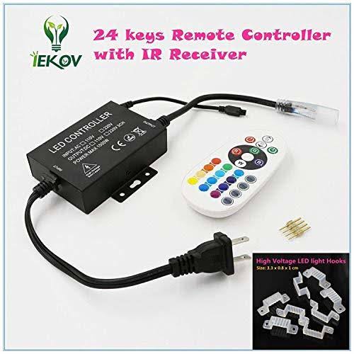 RGB LED Strip Light, Waterproof Multi Colors Dimmable SMD5050 LED Rope Light Y133