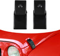 Black Steel Hood Latches for Jeep Wrangler JK JL (Black 1 Pair) Y994809