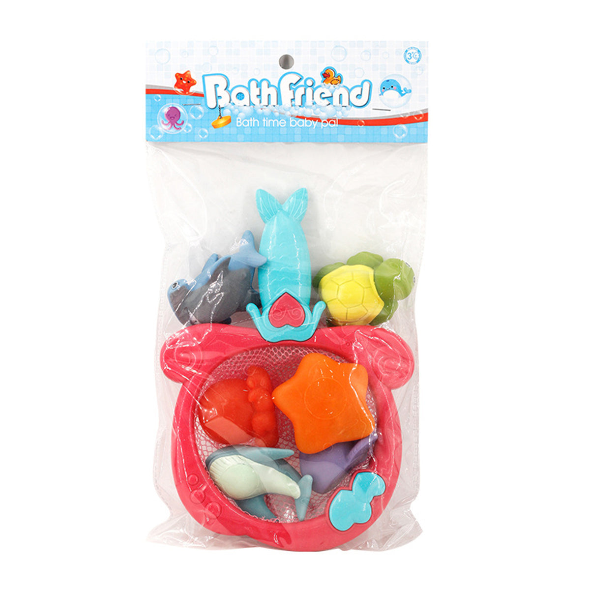 Color Changing Floating Baby Bath Toys with Mermaid Net N63615