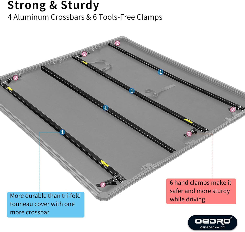Soft Quad Fold Truck Bed Tonneau Cover H7014