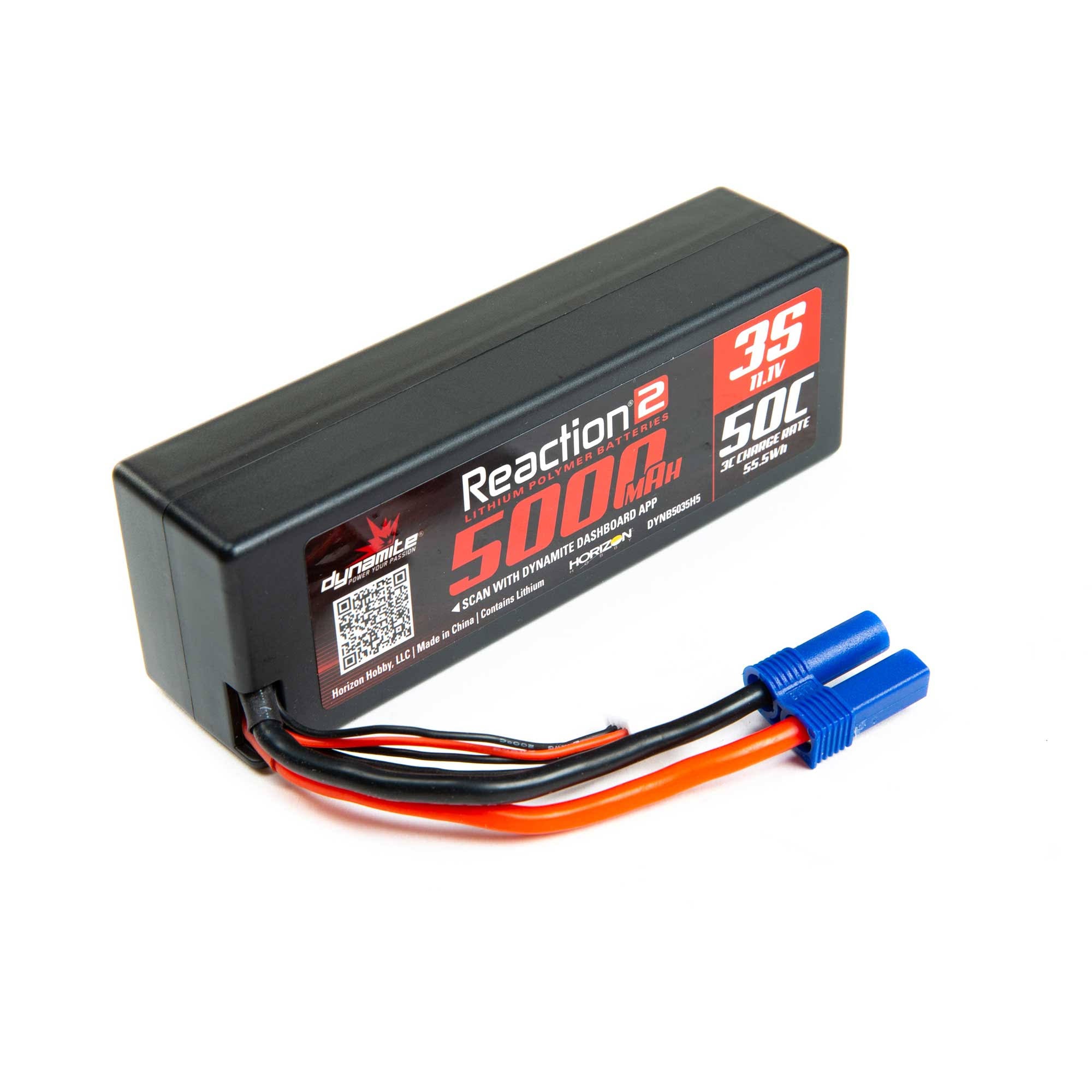 11.1V 5000mAh 3S 50C Hardcase Lipo Battery with EC5 E798