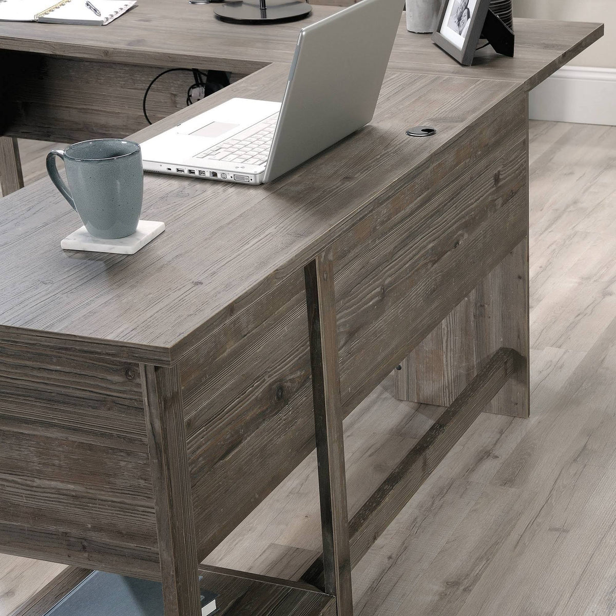 L-Shaped Desk with Storage A849441