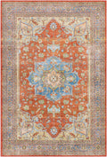 Burnt Orange Traditional Area Rug L9128