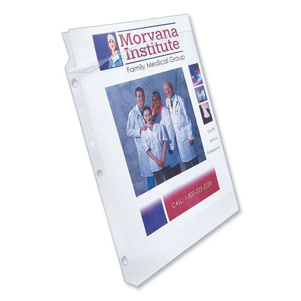Poly Sheet Protectors, Letter, Nonglare, 50/box H285