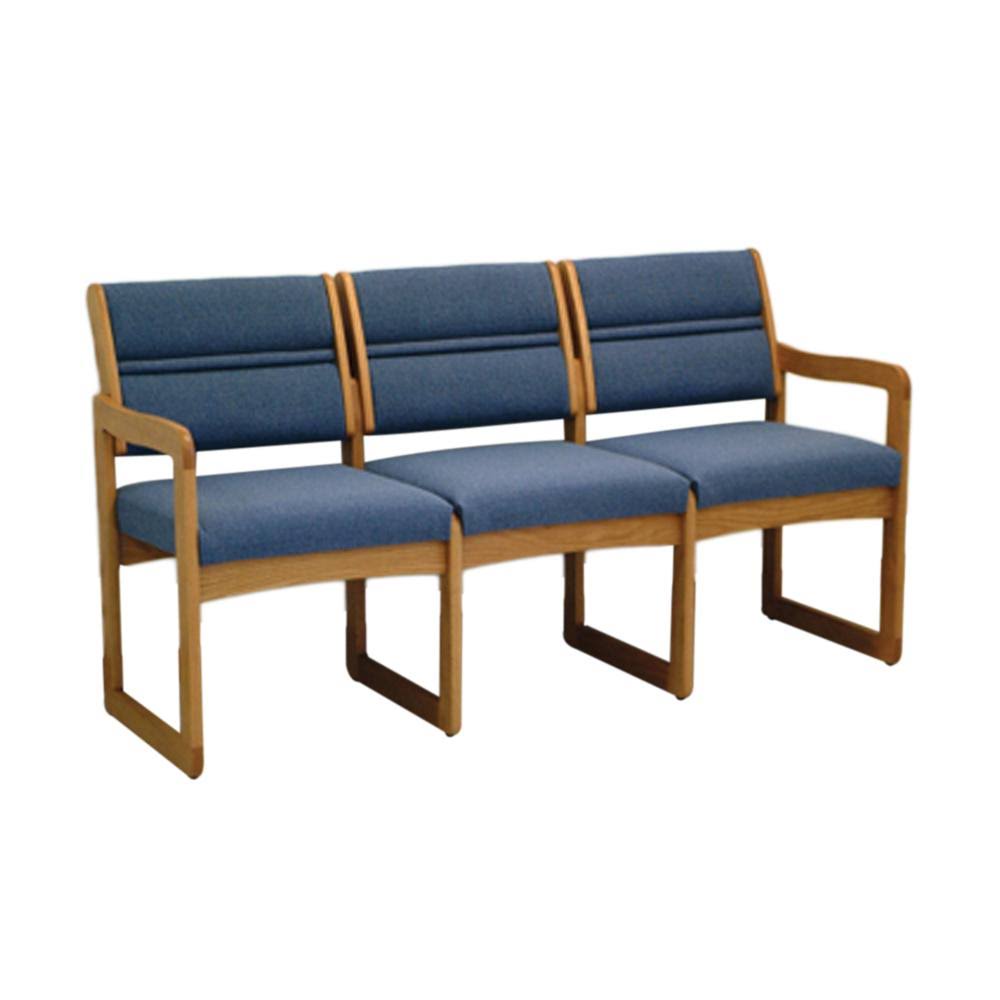 Powder Blue Three Seat Sofa A3593