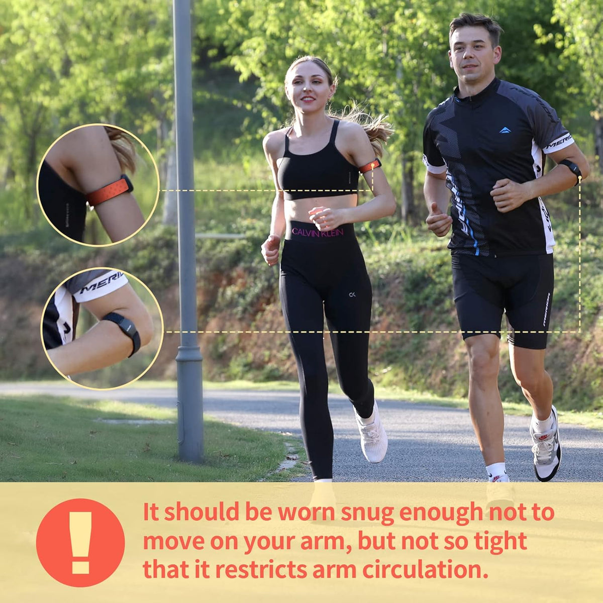 Armband Heart Rate Monitor Replacement Strap, Pack of 2 A16868