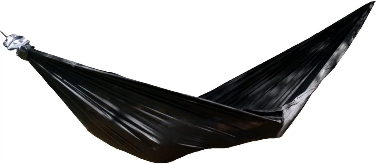 Black 11' Hammock with Ridgeline and Carabiners J5379